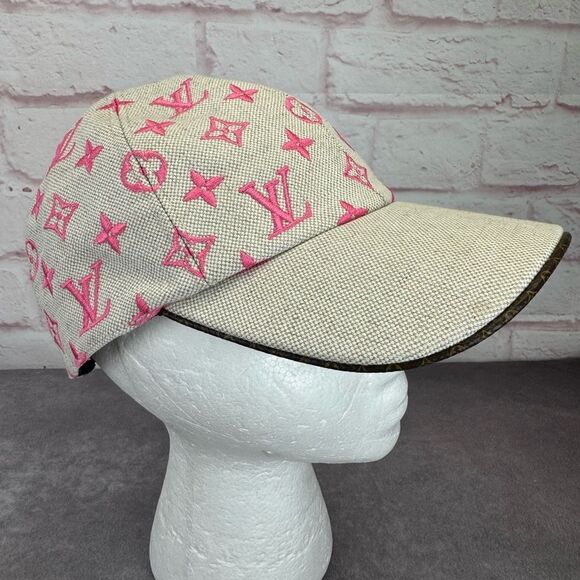 Louis Vuitton Canvas Monogram Starboard Cap M Pink - Picture 3 of 10
